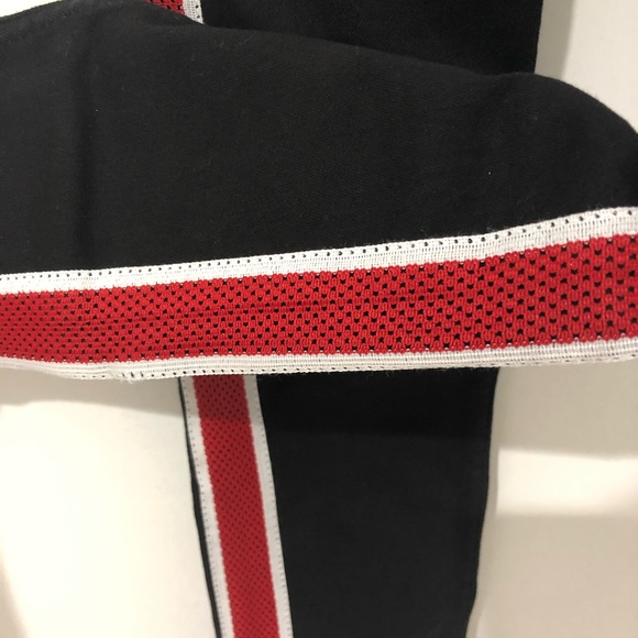 Topshop Moto Jamie Black Jeans w Red White Stripes - Picture 2 of 6